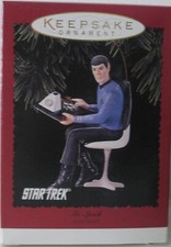 STAR TREK MR. SPOCK HALLMARK KEEPSAKE ORNAMENT VINTAGE 1996 NEW IN BOX NIB 