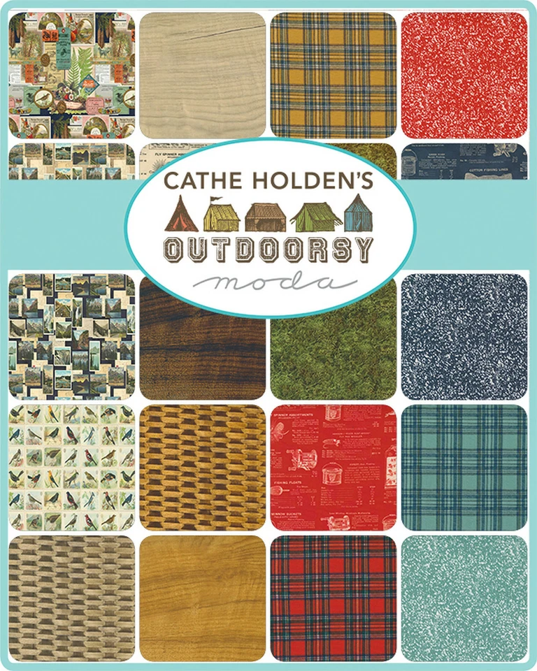 Outdoorsy Moda Layer Cake 42 100% Cotton 10" Precut Quilt Squares - Image 2 of 2