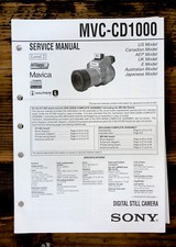 Sony MVC-CD1000 Camera Service Manual Original