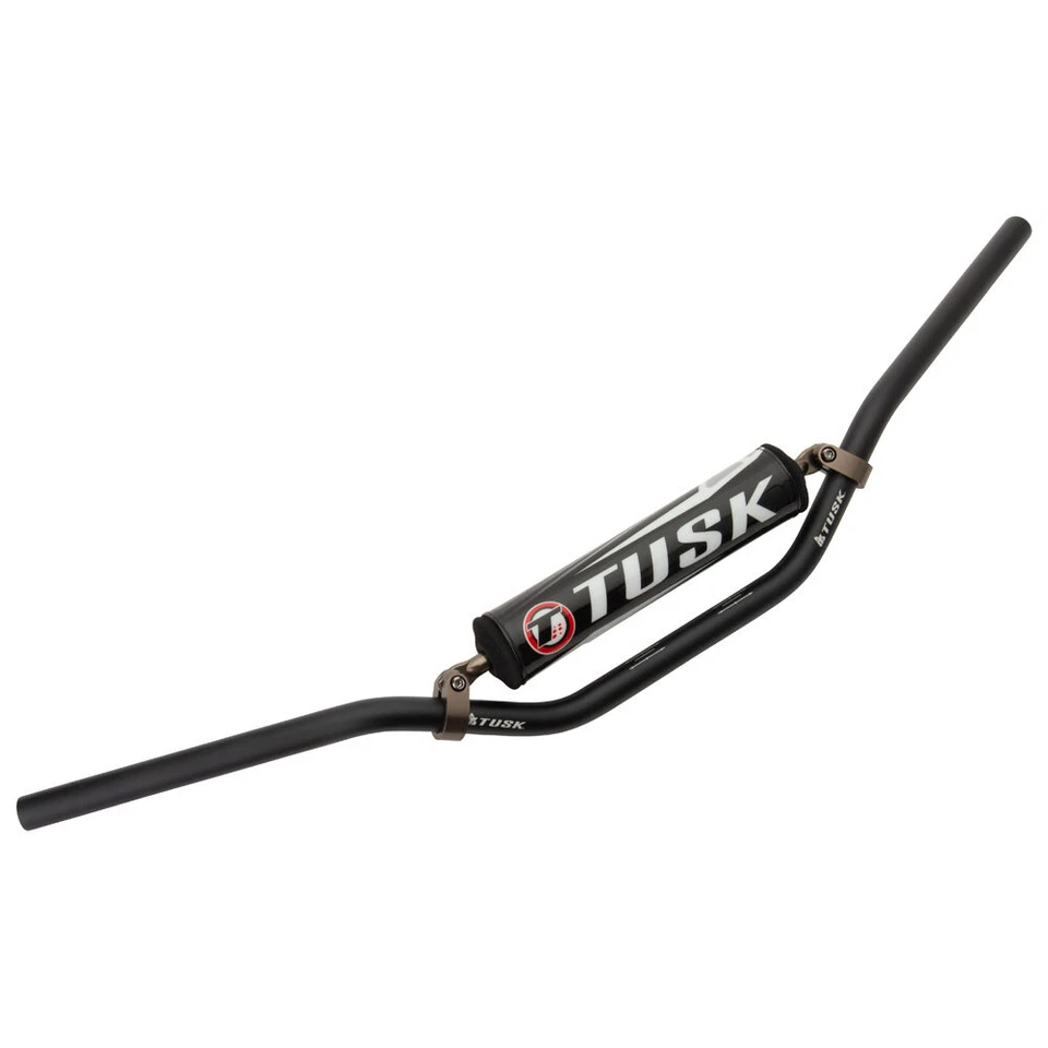 Manillar Tusk T-10 Aluminio 7/8" KX Alta Curva Negro Dirt Bike Manillar Foto 2 de 3