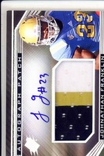 johnathan franklin rookie rc draft auto jersey patch ucla bruins college 3C #/30