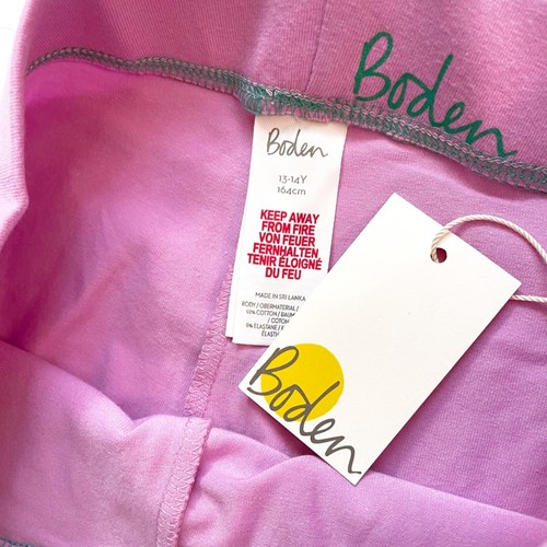 NWT Mini Boden Lilac-Pink Cropped Leggings, Size 13/14 - Picture 3 of 4