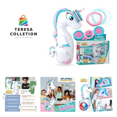 Unicorn 47 Inches- Kids Punching Bag| Already Filled with Sand | Party Bop Ba...