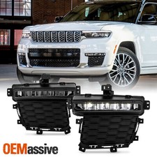 For 2022-2024 Jeep Grand Cherokee Three-row Led Fog Lights Pair W Wireswitch For 2022-2024 Jeep Grand Cherokee Three-row Led Fog Lights Pair W Wireswitch