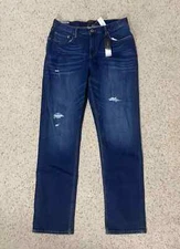 Banana Republic Men's Blue Jeans Denim Pants Stretch Athletic Fit Tapered Sz 33