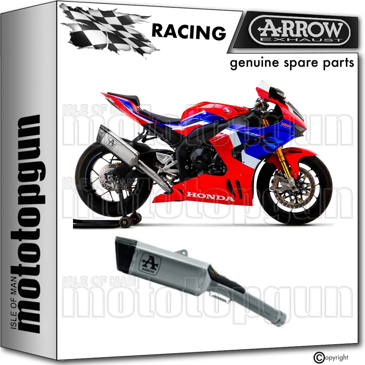 ARROW NOT HOMOLOGATED EXHAUST PISTA TITANIUM CC HONDA CBR 1000 RR