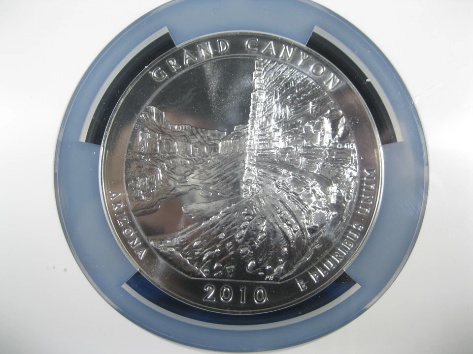 2010 5 0Z 25C SILVER GRAND CANYON MS 69 PROOF LIKE - Image 3 of 4
