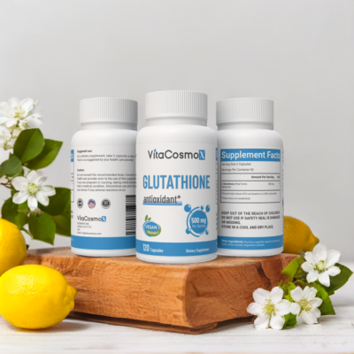 VitaCosmoX Glutathione Capsules 500mg, 120 Capsules