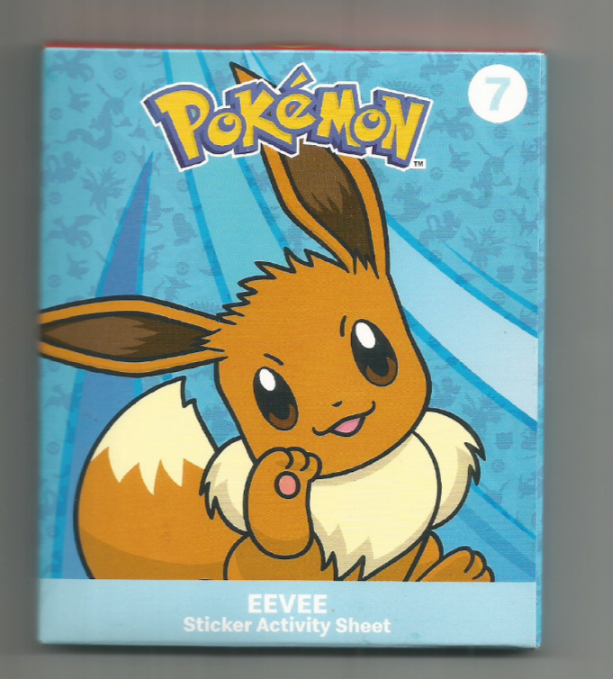 McDONALD'S HAPPY MEAL 2024 POKEMON EEVEE STICKER ACTIVITY SHEET #7