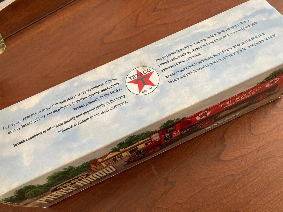 Toy Trucks 1920 Texaco Pierce Arrow Cab with Tanker Die Cast Metal Bank - Image 3 of 4