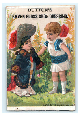Button's Raven Gloss Shoe Adorable Kids Child & Phipps Ottawa IL DAMAGED
