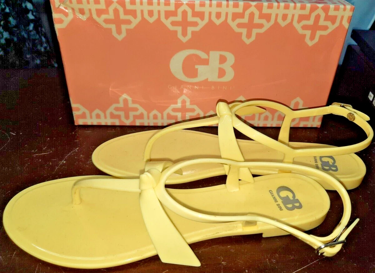 Yellow jelly shop shoes