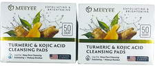 Turmeric  Kojic Acid Cleansing Pads 50 Count - EX 11/27 - LOT of 2