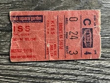 KISS TICKET STUB Madison Square Garden NY 1985 Asylum Concert Tour Vintage Kiss