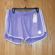NWT Women's Adidas M2O Running Shorts XL HC1769 Light Purple  -3916