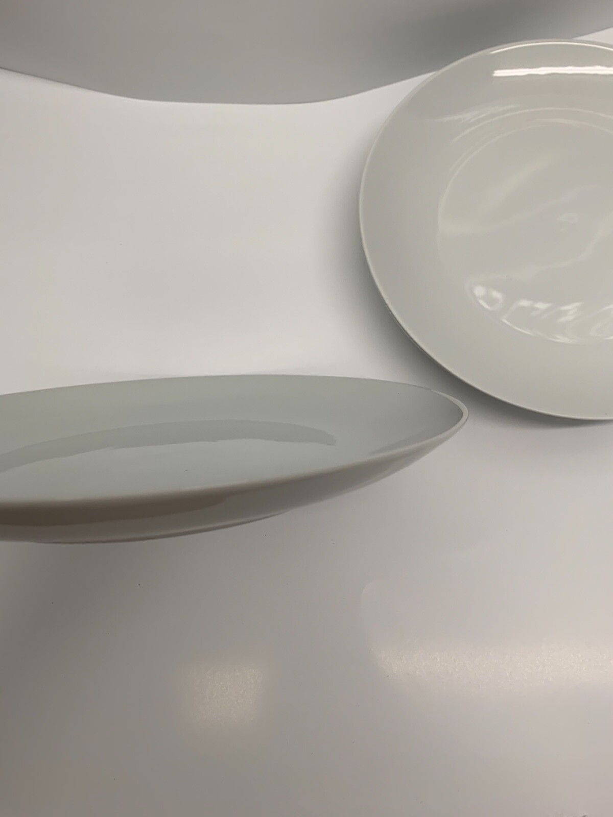 NEW! Member’s Mark Porcelain Dishes Set of 4 Choose Bowls or Plates White Solid 