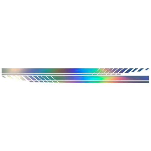 2Pcs Car Racing Long Stripe Graphics Side Body Decal Sticker Racing Accessory