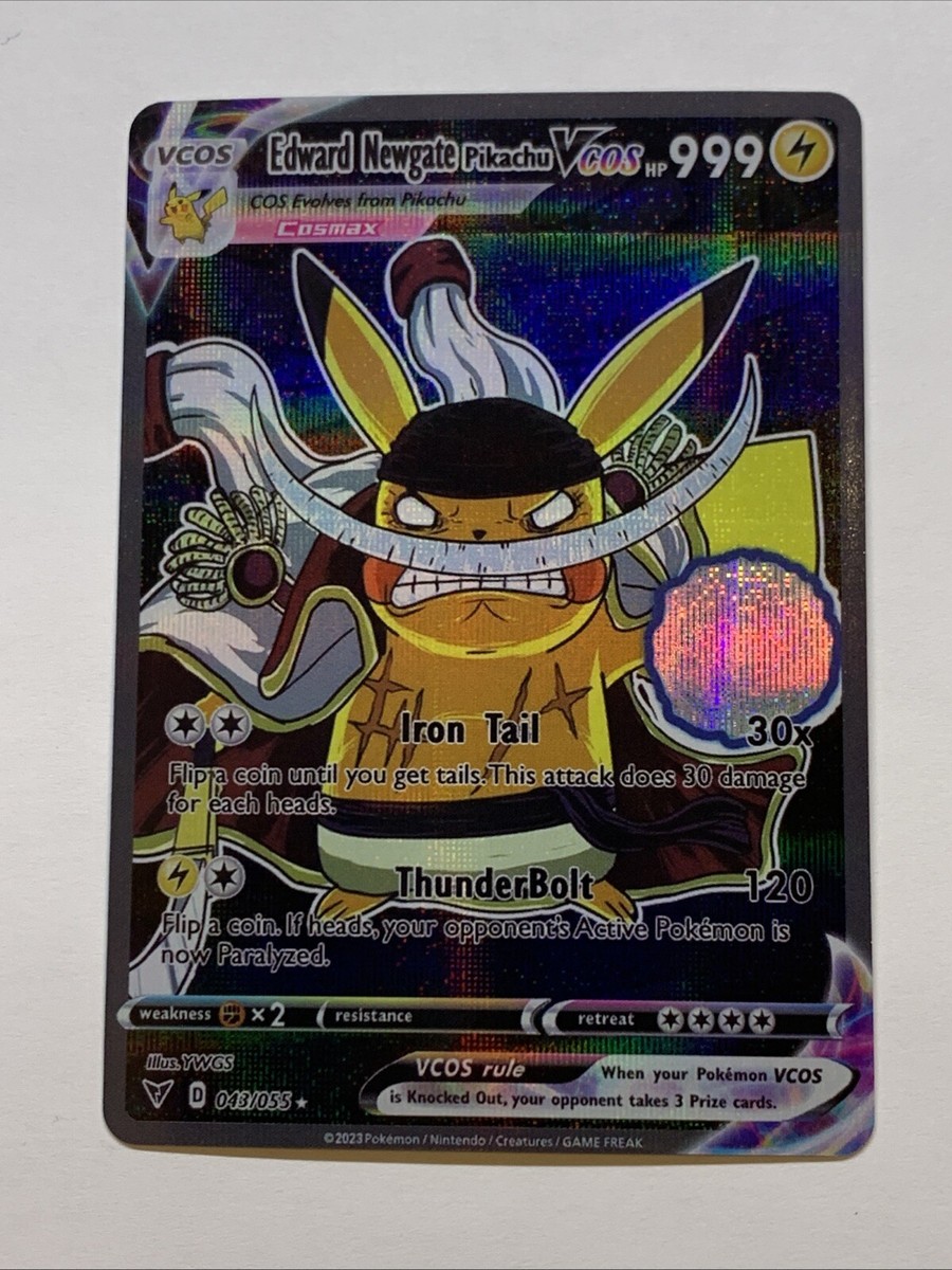 Pikachu Cosplay Edward Newgate One Piece Pokémon Custom ACG Card