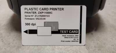 Zebra ZXP Series 1 ID Card Printer Single Side USB Network 754