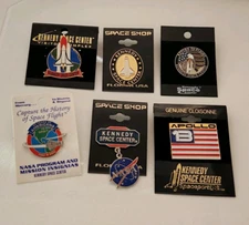 NASA Lapel Hat Pin Lot Kennedy Space Center Apollo etc... Collectible