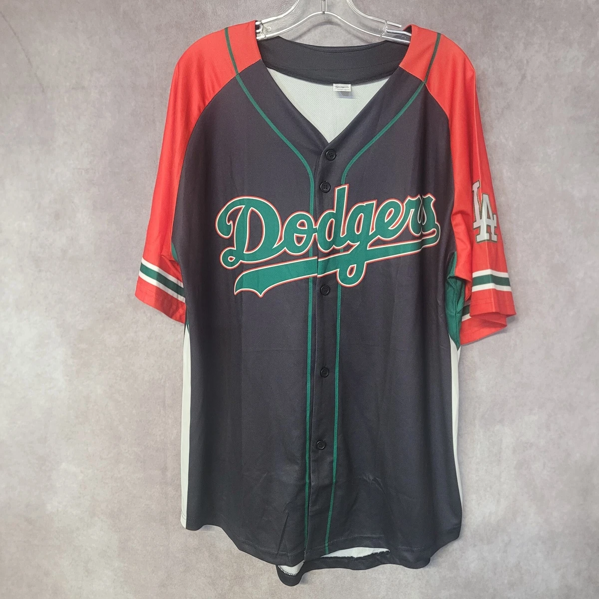 LA Los Angeles Dodgers Mexican Heritage Day Red Green Black Jersey