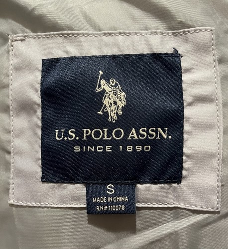 US Polo Assn Quilted Gray Coat Men's Coat/Jacket Small NWT - Picture 3 of 7