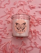 Personalised Get Well Soon Scented Candle Gift Recovery Present for Her Friend
