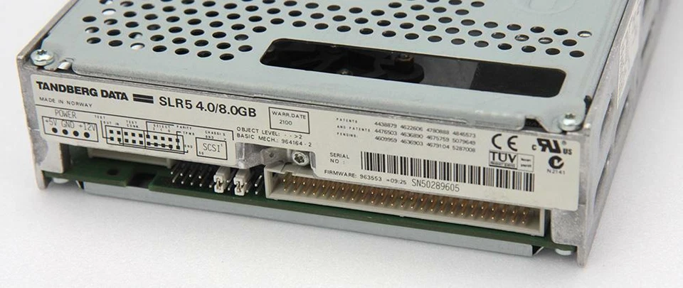 SCSI TANDBERG DATA SLR5 5 4.0GB 8.0GB Dat Lecteur 50-POL Pin Streamer Band Date - Image 4 of 4