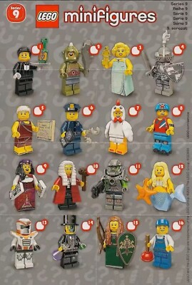 LEGO 71000 Minifigures Series 9   Complete Set of 16 | NEW & SEALED