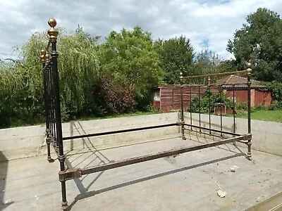 Buy Victorian Cast Iron Brass Bed