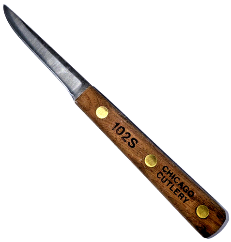 Vintage Chicago Cutlery 102S Gemüsemesser Schäler Aarer 2,9" Klinge