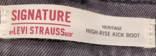 Levi's Signature Jeans Heritage High Rise Kick Boot Women's Size 8 - Picture 10 of 15