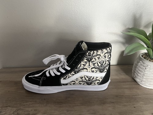 VANS Hi Skull Tapiz Negro Para hombres Gamuza Tenis Zapatos Talla Hombres 9/Mujeres 10.5 - Imagen 4 de 11