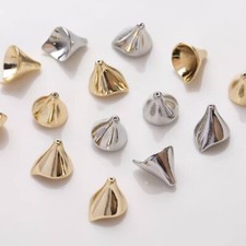 10pcs Cone Bead Caps Spacer Bead,Drilled Bead Cap for DIY Jewelry Making Finding