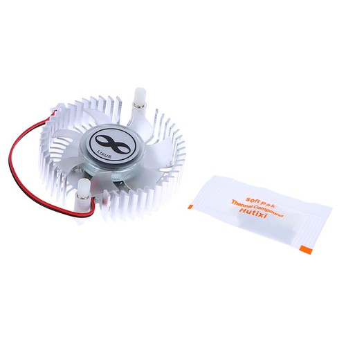 55mm Aluminum Heatsink And 12V Fan Combination Radiator Round Cooler Silent Fan - Afbeelding 11 van 12