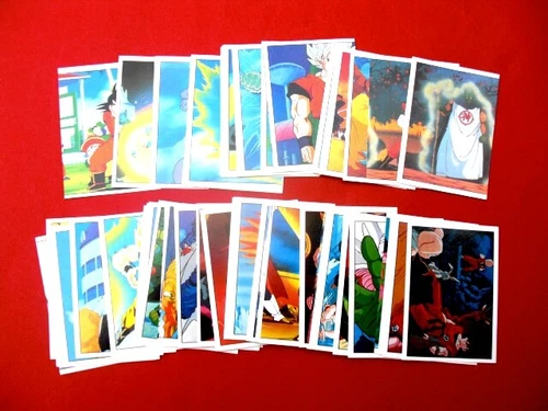 2002 PANINI DRAGONBALL Z 10 Sammelbilder Rücks. blau