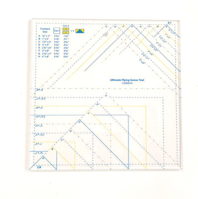 1Pc Ultimate Flying Geese Template and Quilt Ruler CGRDH4