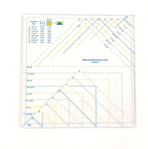 1Pc Ultimate Flying Geese Template and Quilt Ruler CGRDH4