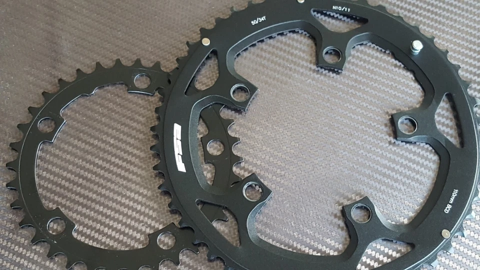 (Set of 2)  FSA PRO (34 + 50t) COMPACT Chain Rings 10/11s Road Bike Shimano NEW - Image 3 of 4