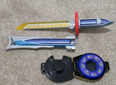 Power Rangers Super Samurai Barracuda Blade w/ Interchangable Guards, Sword Toy