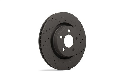 Hawk Performance HTC4345 Talon Cross Drilled And Slotted Brake Rotors