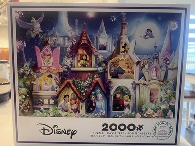 Ceaco - Disney - Princess Castle 2000 Piece Jigsaw Puzzle Gently Used FAST SHIP