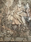 Vtg 48”x60” French Tapestry  Romantic Courting Couple Wall Decor Tapestry — photo 4