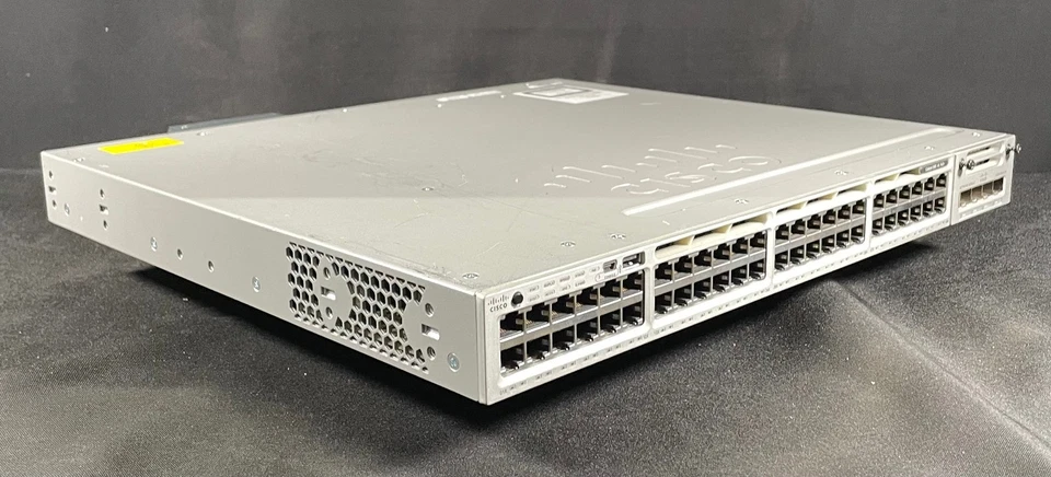 Cisco Catalyst WS-C3850-48F-S 48 Port PoE+ Gigabit Switch - Same Day Shipping - Image 2 of 4