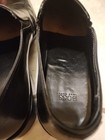 Hugo Boss Black Leather Square Toe Mens 12 Slip On Dress Shoes — photo 4
