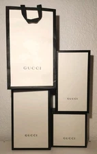 Gucci Original Black White Shoe Sandal Gift Boxes Envelopes Dust Bags Empty READ