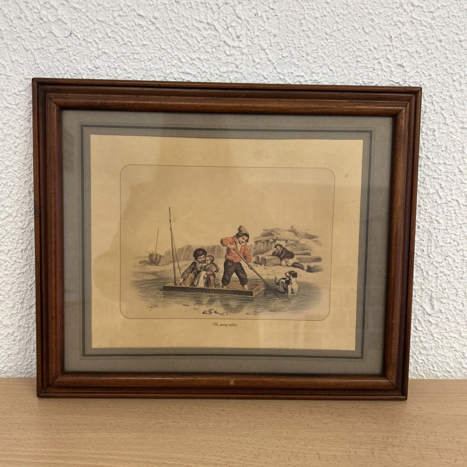 Tableau  Encadré Gravure Place Enfant The Young Saifors