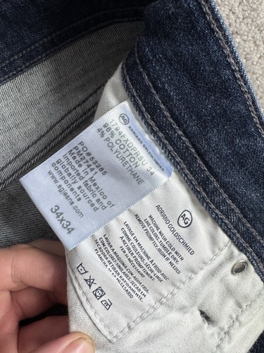 AG Adriano Goldschmied The Everett Slim Straight Jeans Men’s 34x34 - Picture 5 of 5