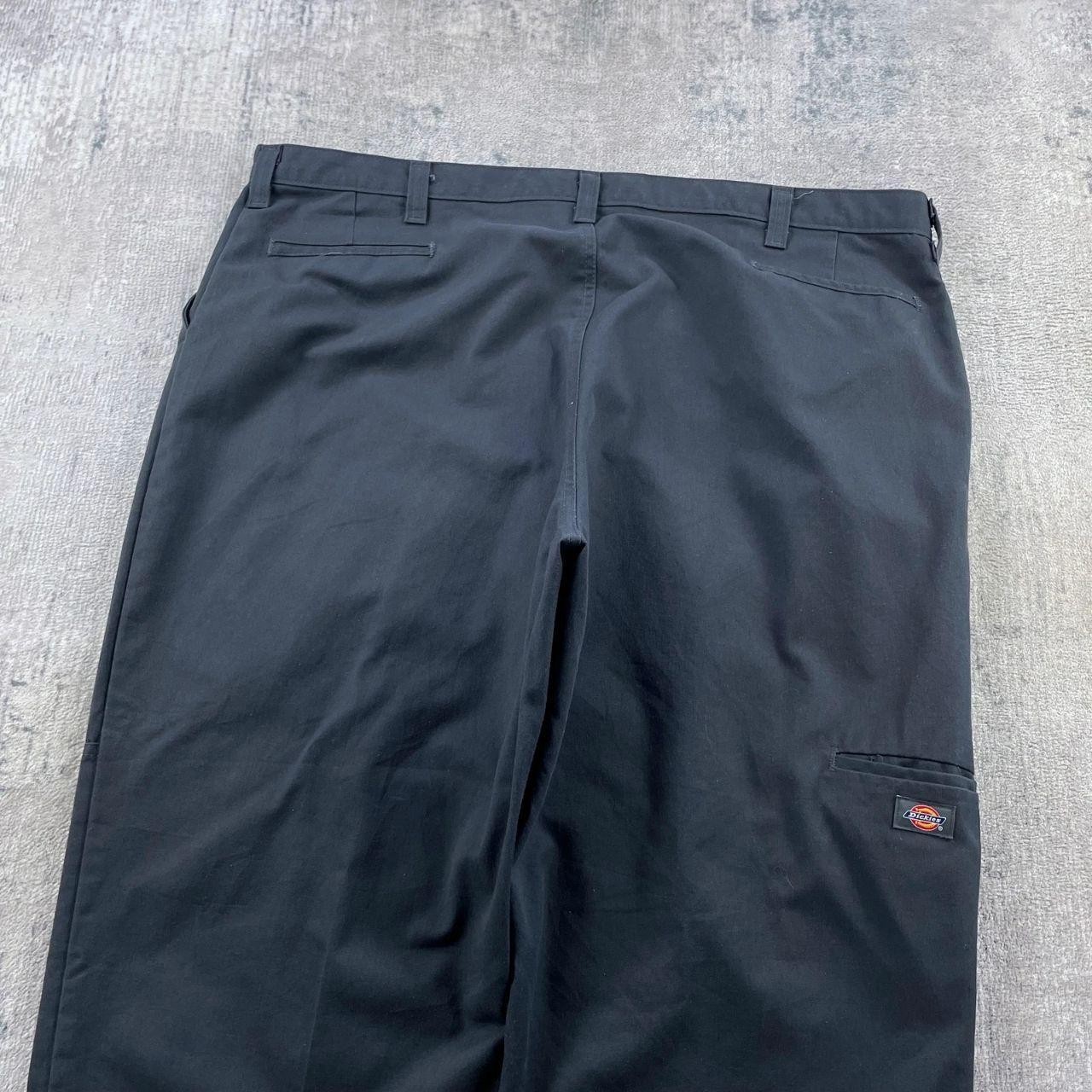 DICKIES 874 Pants Mens W46 L28 Navy Y2K Double Knee Skater Baggy Workwear image 3