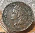 1873 Indian Head Cent Penny XF EF Extremely Fine